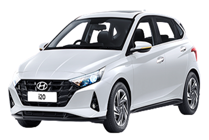 Hyundai i20 White Car rental