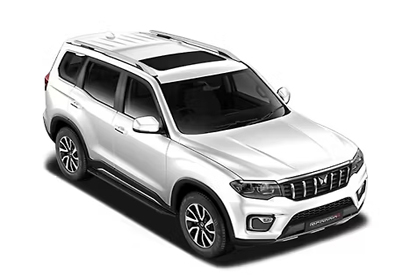 Mahindra Scorpio N White Car Rental