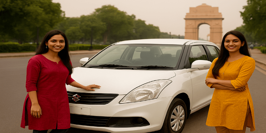 Hire Self Drive Maruti Swift Dzire Car Rental in Dwarka