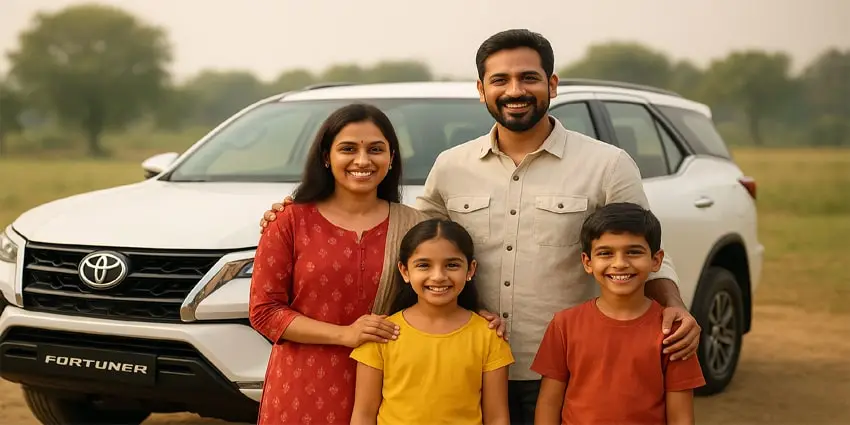 Toyota Fortuner Car Rental Dwarka Delhi